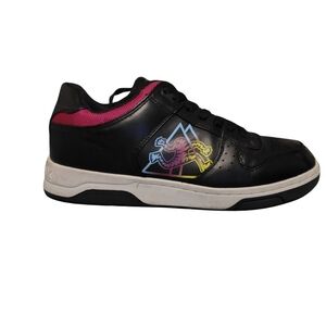 Airwalk Women's Skate/Walking Black Leather Shoes  Bright Colorful Design Size 9